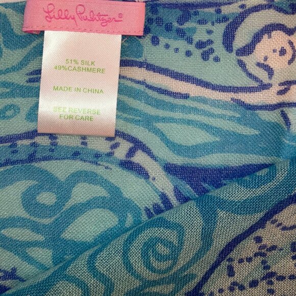HTF Lilly Pulitzer Scarf Nice Tails - Picture 4 of 5